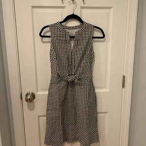 Vineyard Vines Gingham Seersucker Tie Front Dress